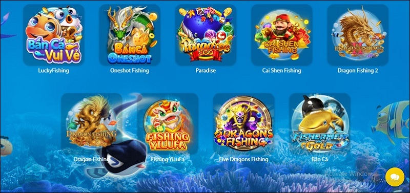 Hệ thống trò chơi tại game bắn cá 138BET