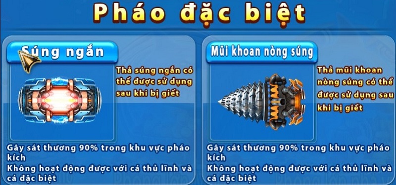 Kho vũ khí khủng và đa dạng tại game bắn cá Loto188