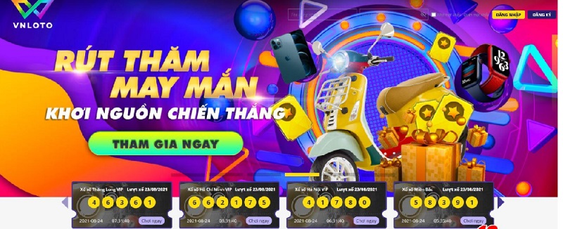 Vnloto đem đến rất nhiều ưu đãi hấp dẫn cho game thủ