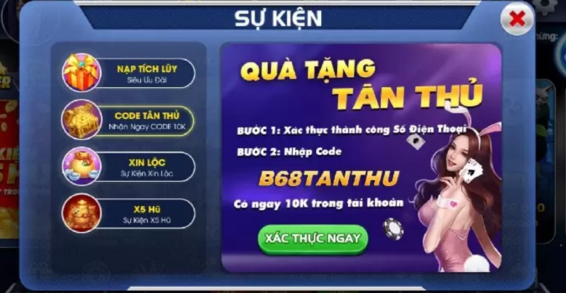 Hướng dẫn nạp Giftcode B79 Club cực nhanh