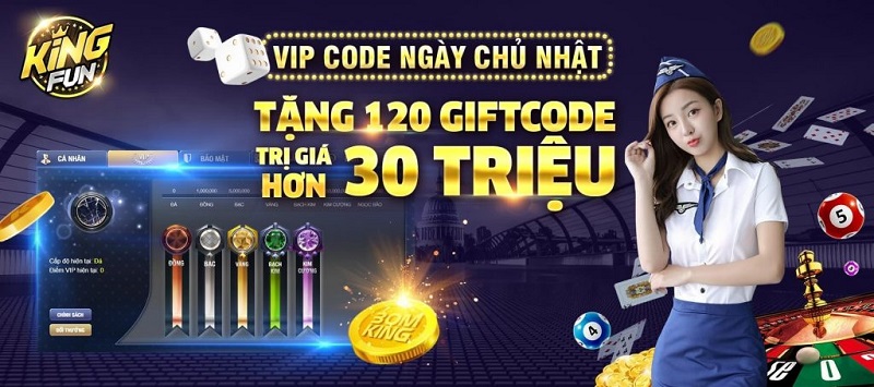 Hưởng thụ ngày lễ với hàng ngàn quà tặng Giftcode King Fun 