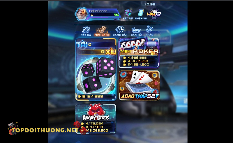 Chuyên mục mini game tại sân chơi Win79