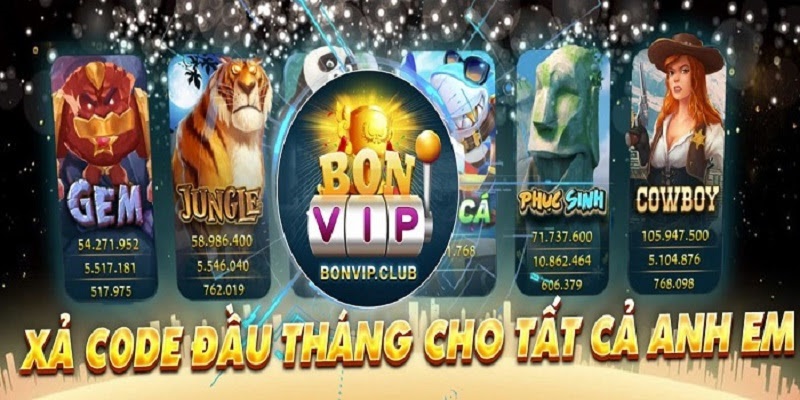 Nạp lần đầu tặng Bonvip Club Giftcode giá trị