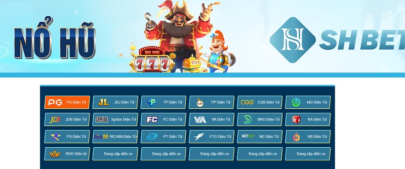 Đa dạng các thể loại game tại SHBet